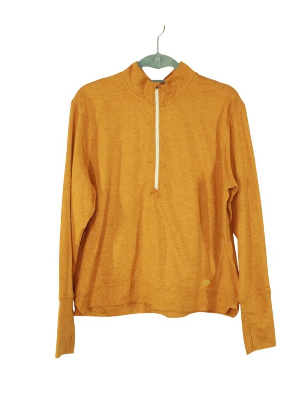 LL Bean Women's VentureSoft Pullover Sweatshirt Hiking Activewear Yellow Large